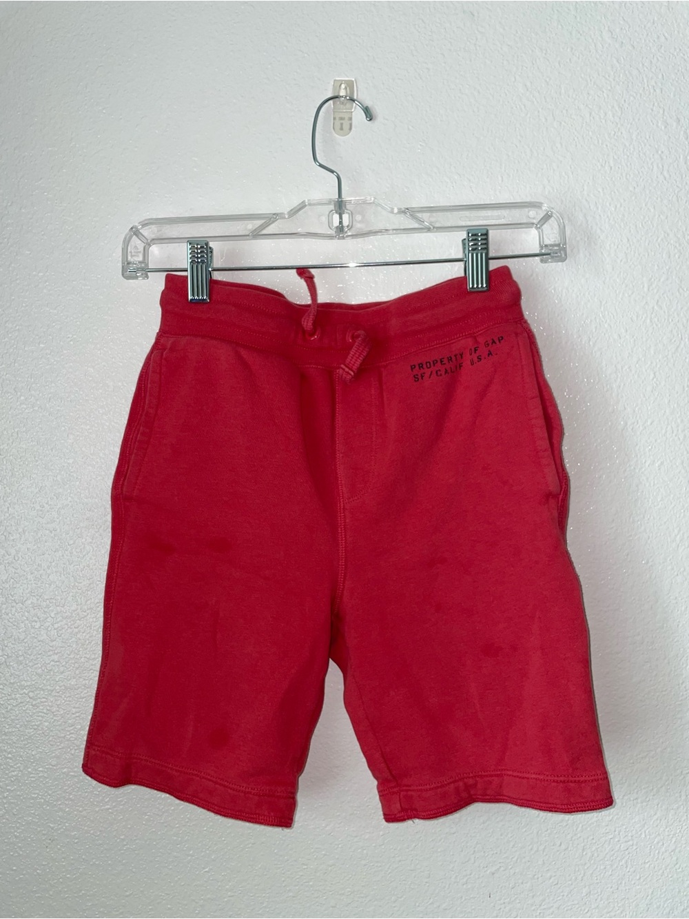 GAP Kids Red Elastic Waist Sweat Shorts